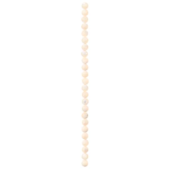 12 Pack: 7mm Light Pink Mother of Pearl Round Beads by Bead Landing™